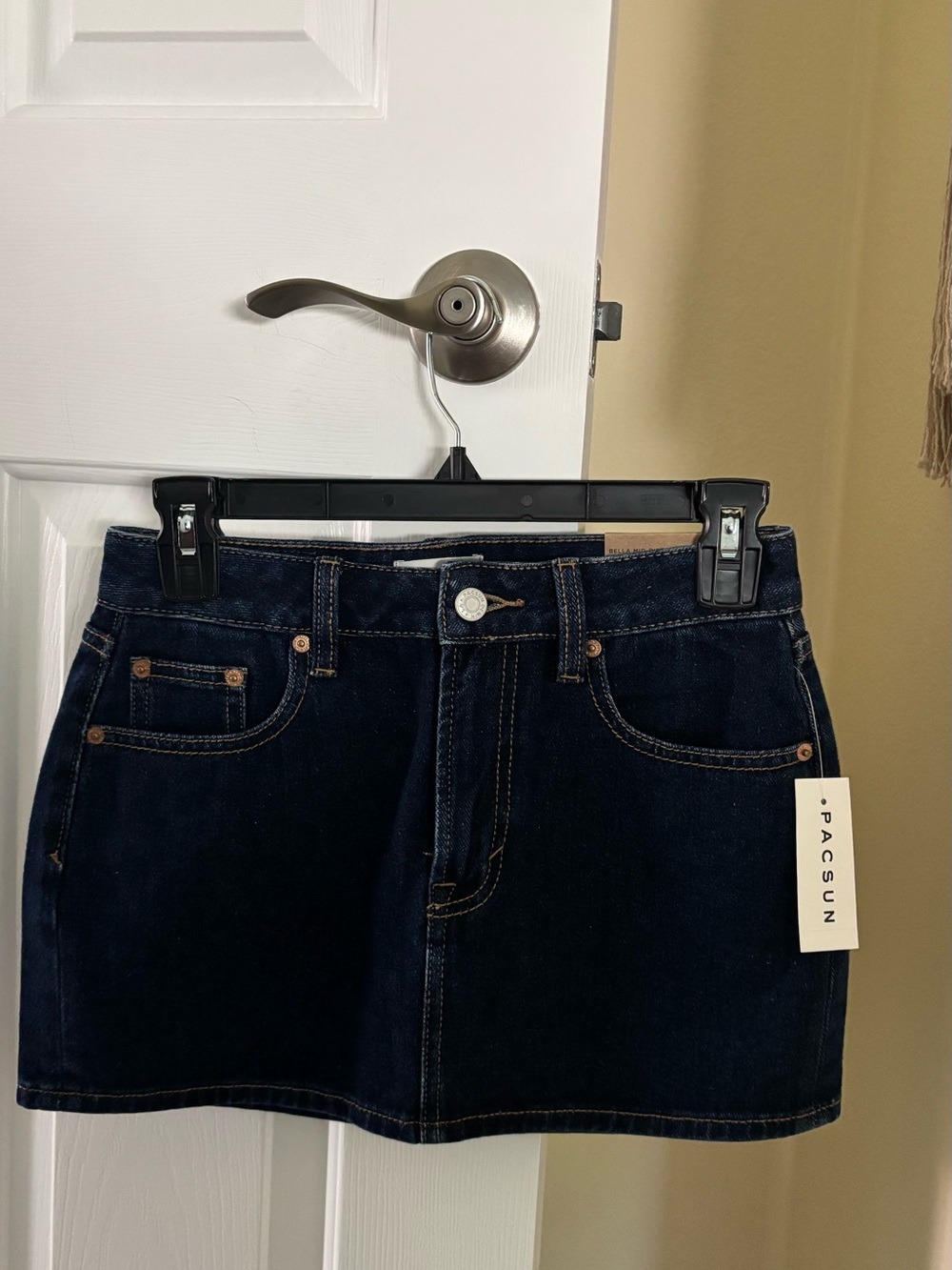 PacSun Dark Blue Denim Mini Skirt